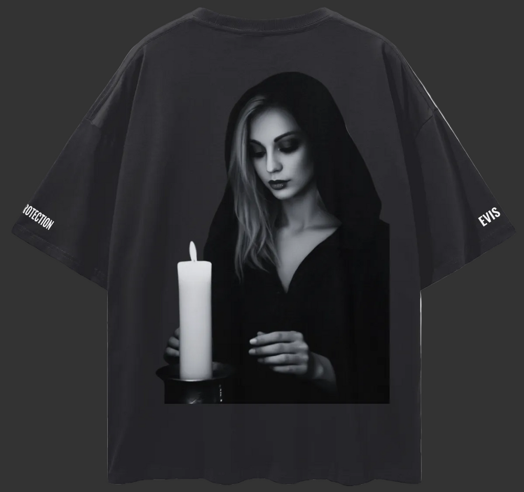 EVIS MAY - PROTECTING WITCHES - T (B&W Edition)
