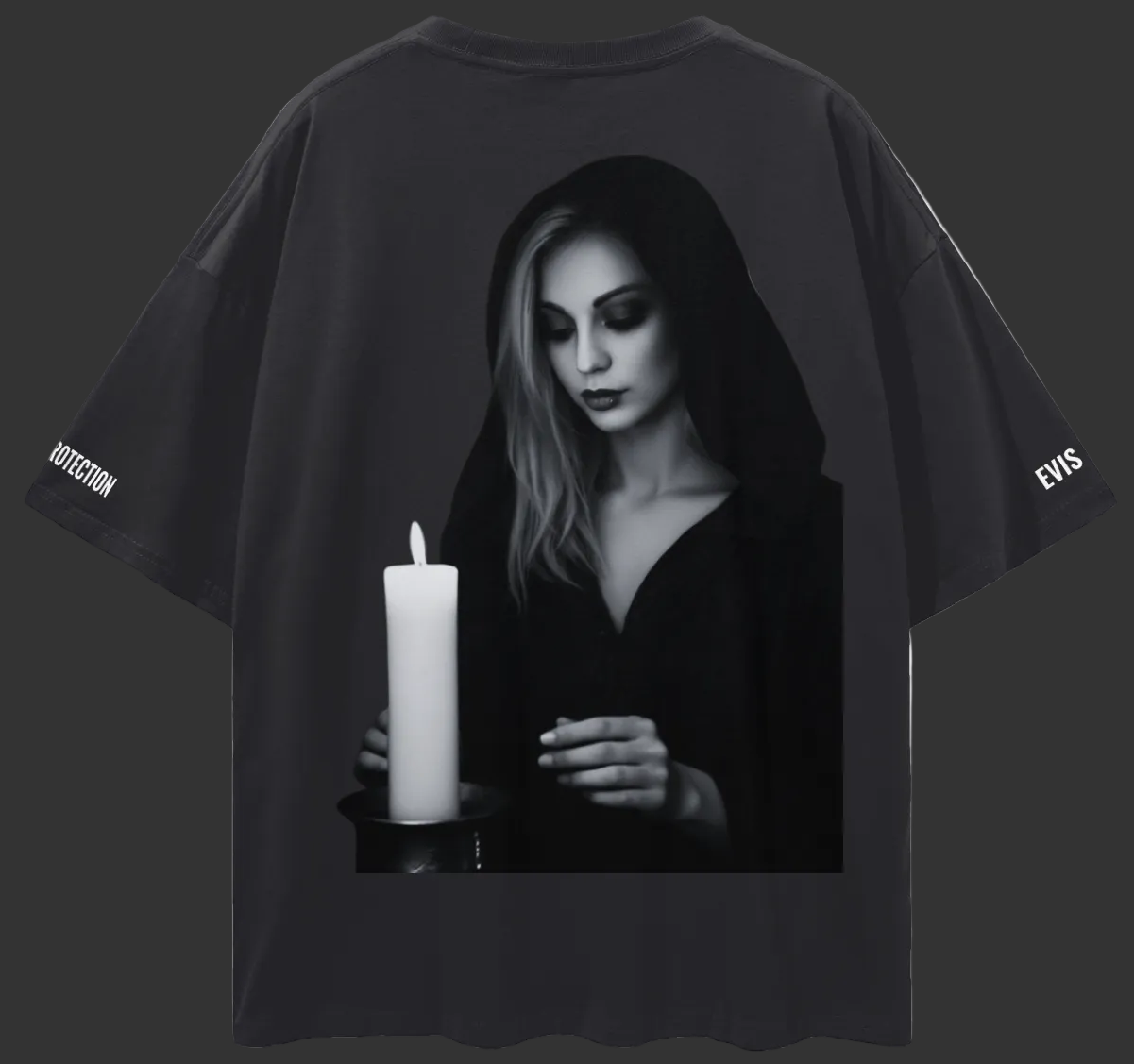 EVIS MAY - PROTECTING WITCHES - T (B&W Edition)